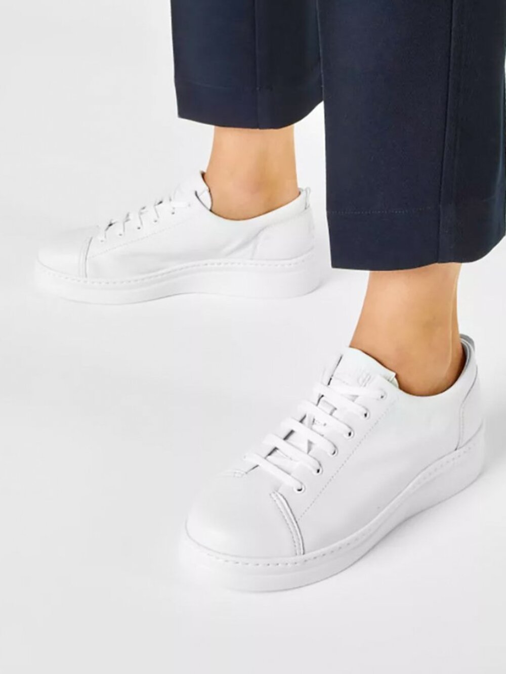 Camper White Runner Up Leather Sneakers - 36 / 5.5-6US, worn 1-2Xs!